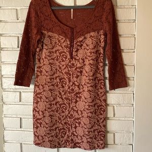 Free‎ People lace sleeve dress